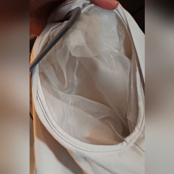 LPA Candy Tie front Top Satin Ouff sleeves size L - Picture 7 of 12